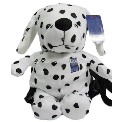 Plush backpack spot dog