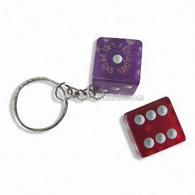 Acrylic Dice Keychain