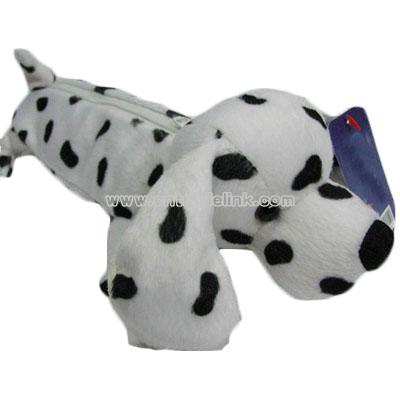 Plush pen case spot dog