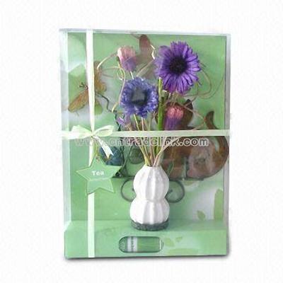 Iron Rack Diffuser with Potpourri & Ceramic Vase