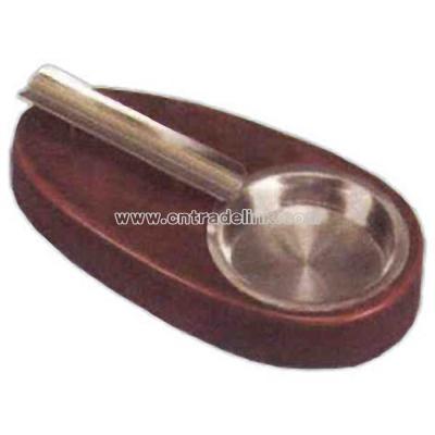 Rosewood cigar ashtray