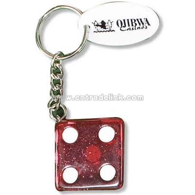 Large die key chain