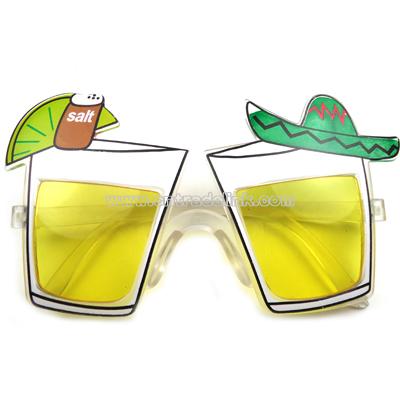 Fiesta glass shaped sunglasses