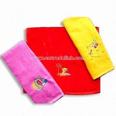 Terry Velour Embroidery Towel