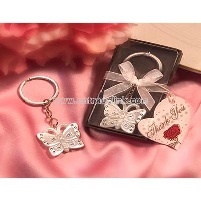 Butterfly Wedding Keychain