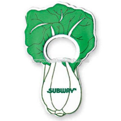 Jumbo size cabbage shape bottle opener with magnet