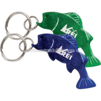 Bass bottle opener key chain.