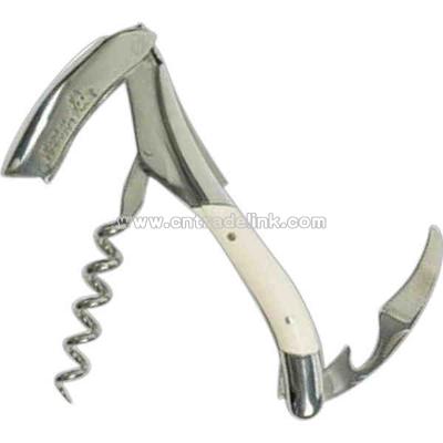 high polish stainless steel waiter's French Sommelier's corkscrew