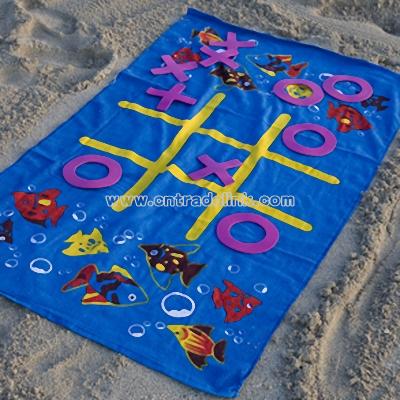 Tic Tac Toe Beach Towel Game