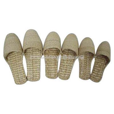 Heathful Straw Sandal Slippers