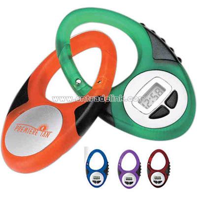 Translucent 360 degree digital clip watch