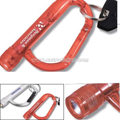 Plastic Carabiner Flashlight