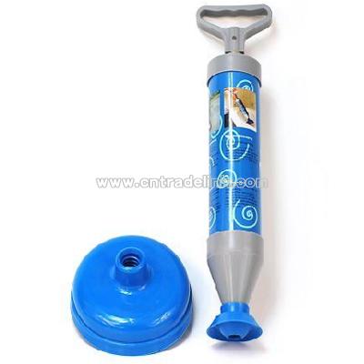 Strong high pressure toilet clear plunger