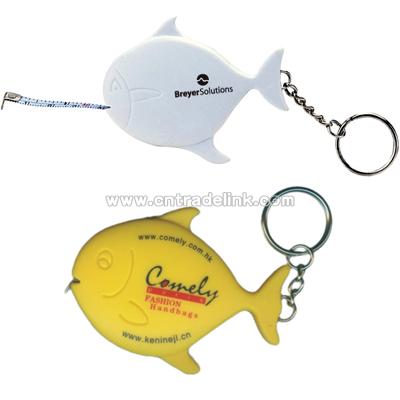 Fish Tape Measure Keychain - 36"