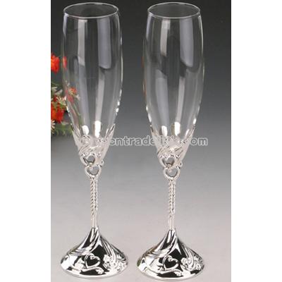 Heart Toasting Flutes