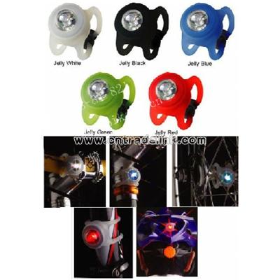 Silicone multi-function bike taillight