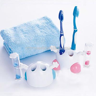 Cartoon Sandglass Toothbrush Holder