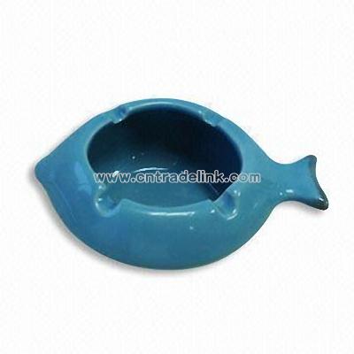 Fish Shaped Ceramic Ashtray