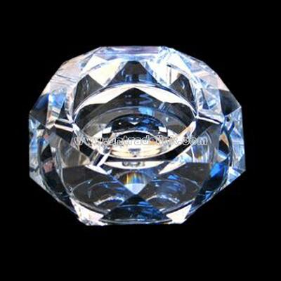 Crystal Ashtray in Eight-square Design