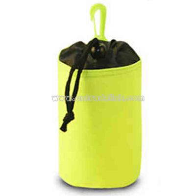 Blank water bottle bag made from 600 denier polyester / PVC