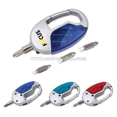 Mini Tool Sets With LED Light And Carabiner