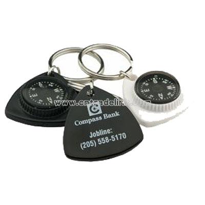 Triangle Compass Key Chain