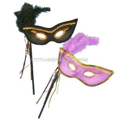 Mardi Gras Mask on Stick